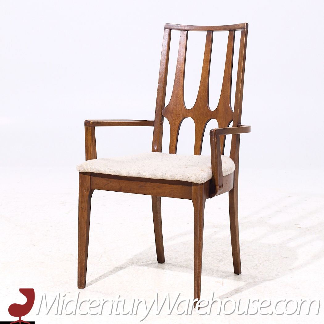Broyhill Brasilia Mid Century Walnut Dining Chairs - Set of 6