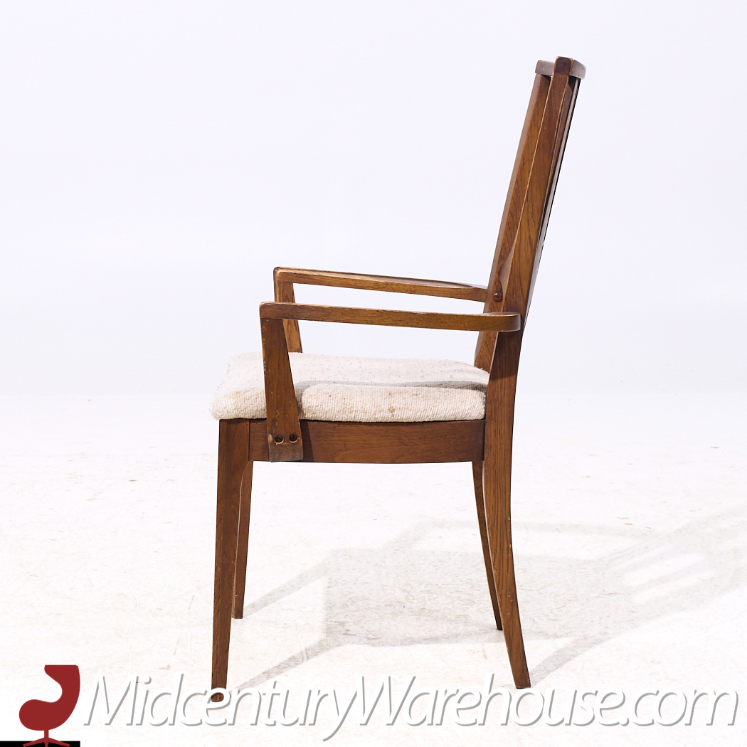 Broyhill Brasilia Mid Century Walnut Dining Chairs - Set of 6