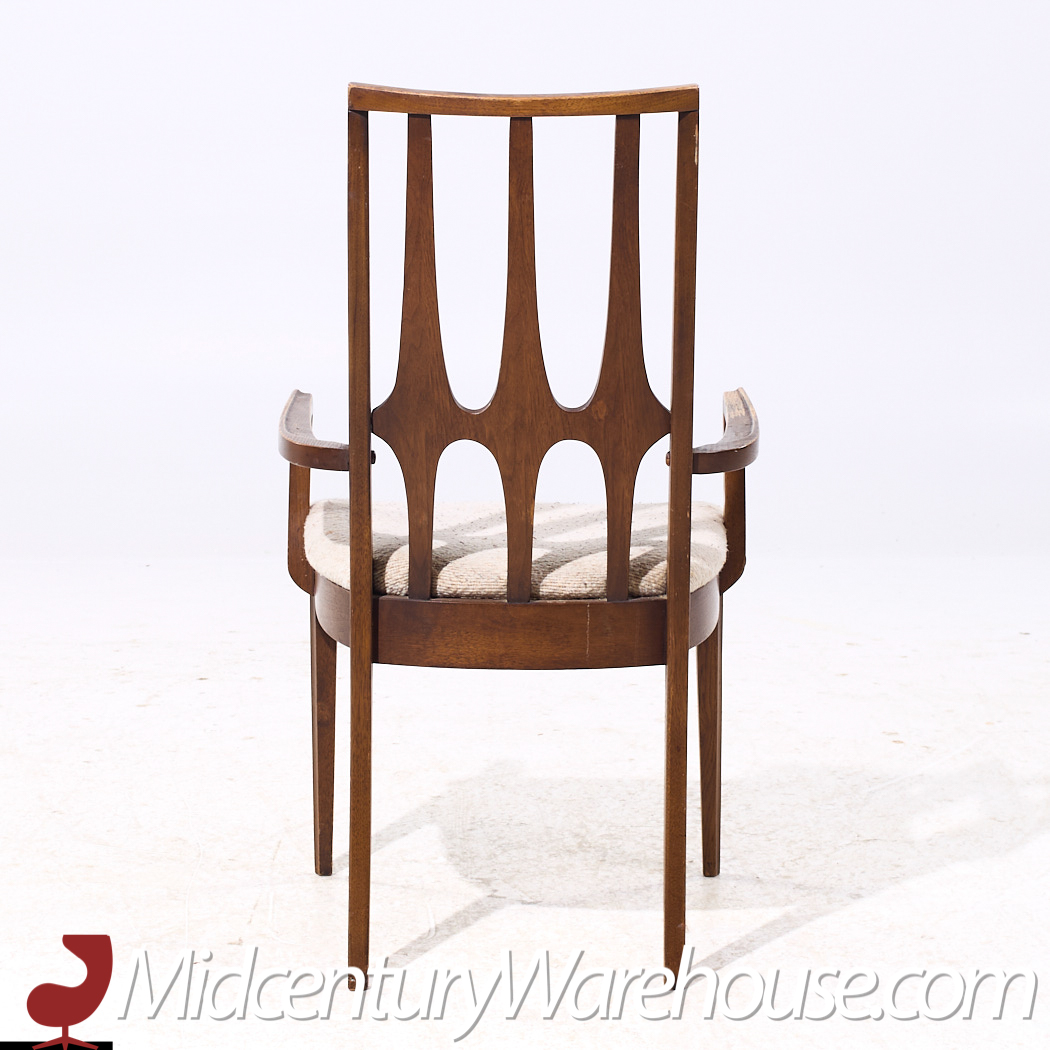 Broyhill Brasilia Mid Century Walnut Dining Chairs - Set of 6