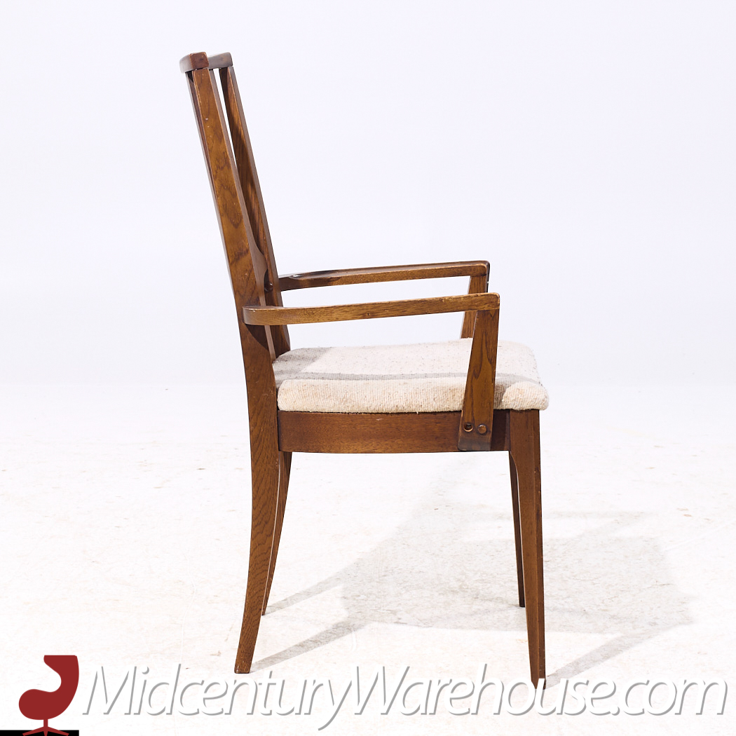 Broyhill Brasilia Mid Century Walnut Dining Chairs - Set of 6
