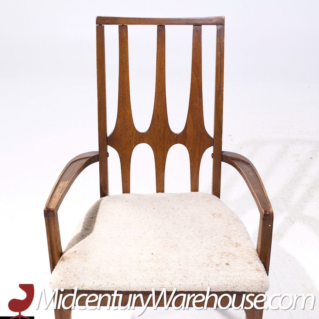Broyhill Brasilia Mid Century Walnut Dining Chairs - Set of 6