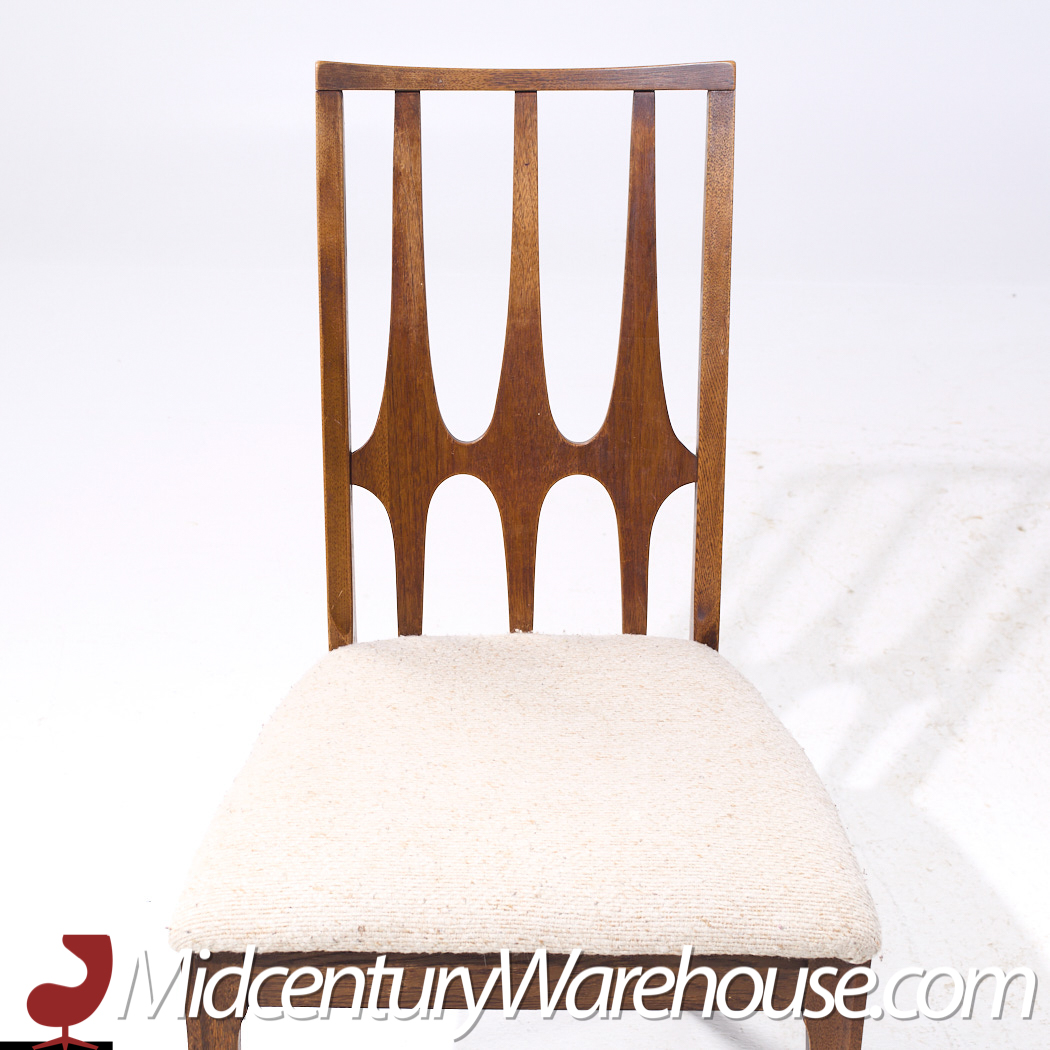 Broyhill Brasilia Mid Century Walnut Dining Chairs - Set of 6