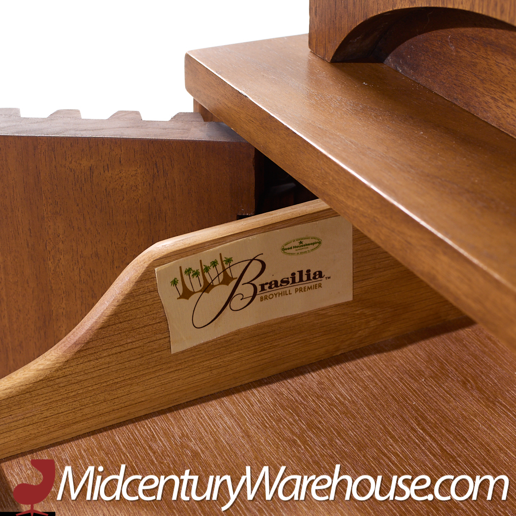 Broyhill Brasilia Mid Century Walnut Room Divider