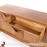 Broyhill Brasilia Style Mid Century Walnut Lowboy Dresser | Mid Century Modern Furniture - Mid Century Furniture Chicago Broyhill Brasilia Style Mid Century Walnut Lowboy Dresser