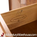 Broyhill Brasilia Style Mid Century Walnut Lowboy Dresser | Mid Century Modern Furniture - Mid Century Furniture Chicago Broyhill Brasilia Style Mid Century Walnut Lowboy Dresser