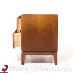 Broyhill Brasilia Style Mid Century Walnut Nightstands - Pair | Mid Century Modern Furniture - Mid Century Furniture Chicago Broyhill Brasilia Style Mid Century Walnut Nightstands - Pair