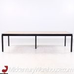 Edward Wormley for Dunbar Mid Century Rosewood and Ebonized Oak Expanding Dining Table with 2 Leaves