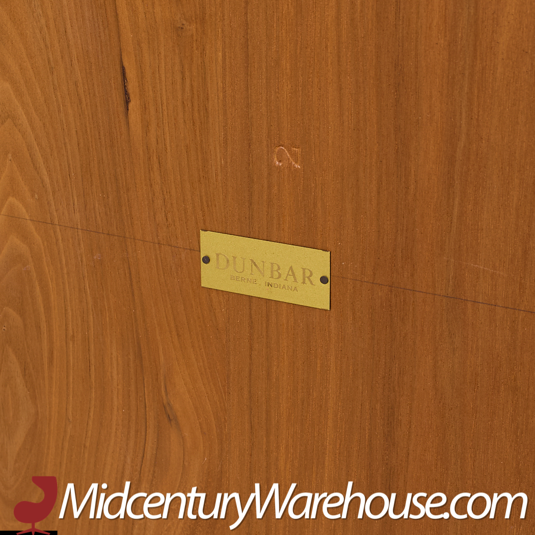 Edward Wormley for Dunbar Mid Century Rosewood and Ebonized Oak Expanding Dining Table with 2 Leaves