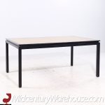 Edward Wormley for Dunbar Mid Century Rosewood and Ebonized Oak Expanding Dining Table with 2 Leaves
