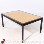 Edward Wormley for Dunbar Mid Century Rosewood and Ebonized Oak Expanding Dining Table with 2 Leaves