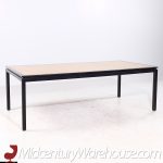 Edward Wormley for Dunbar Mid Century Rosewood and Ebonized Oak Expanding Dining Table with 2 Leaves