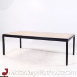 Edward Wormley for Dunbar Mid Century Rosewood and Ebonized Oak Expanding Dining Table with 2 Leaves