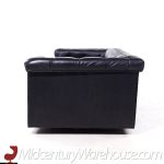 Edward Wormley for Dunbar Model 5407 Mid Century Black Leather Party Sofa
