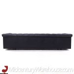 Edward Wormley for Dunbar Model 5407 Mid Century Black Leather Party Sofa