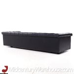 Edward Wormley for Dunbar Model 5407 Mid Century Black Leather Party Sofa
