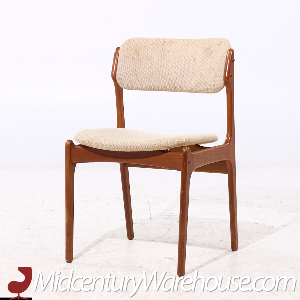 Erik Buch Mid Century Danish Teak Dining Chairs - Set of 6