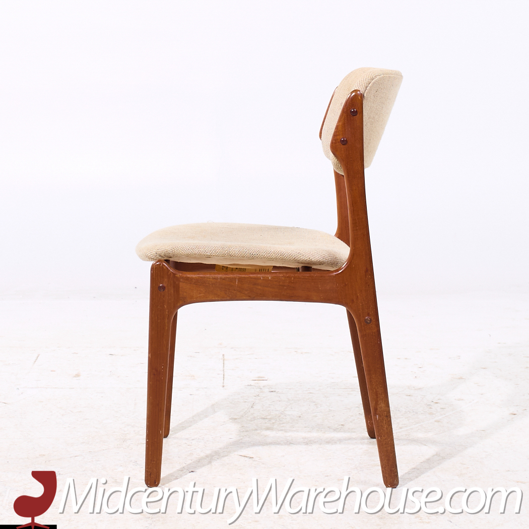 Erik Buch Mid Century Danish Teak Dining Chairs - Set of 6