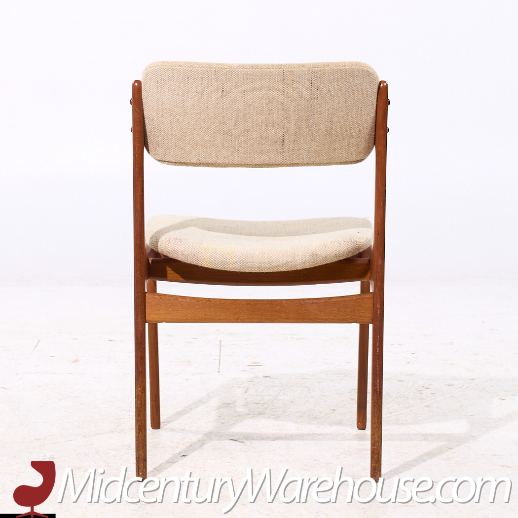 Erik Buch Mid Century Danish Teak Dining Chairs - Set of 6