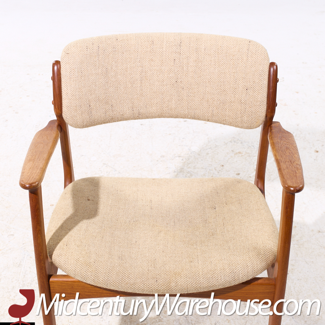 Erik Buch Mid Century Danish Teak Dining Chairs - Set of 6