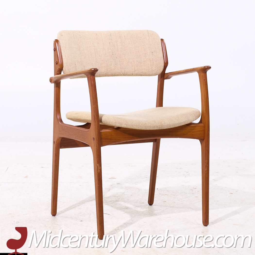Erik Buch Mid Century Danish Teak Dining Chairs - Set of 6