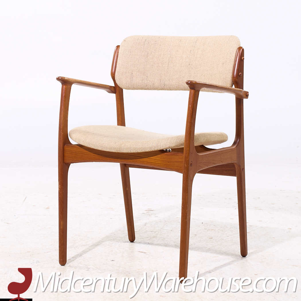 Erik Buch Mid Century Danish Teak Dining Chairs - Set of 6