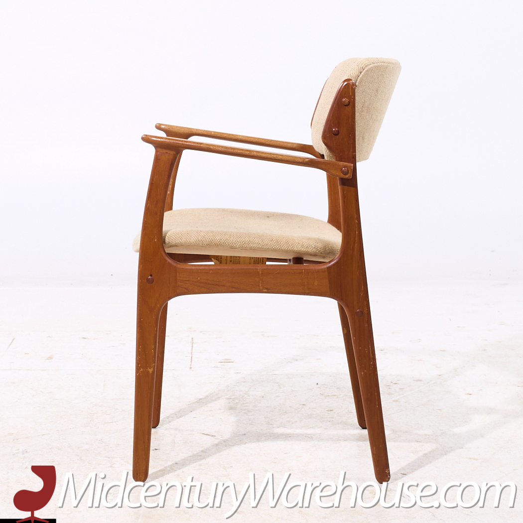 Erik Buch Mid Century Danish Teak Dining Chairs - Set of 6