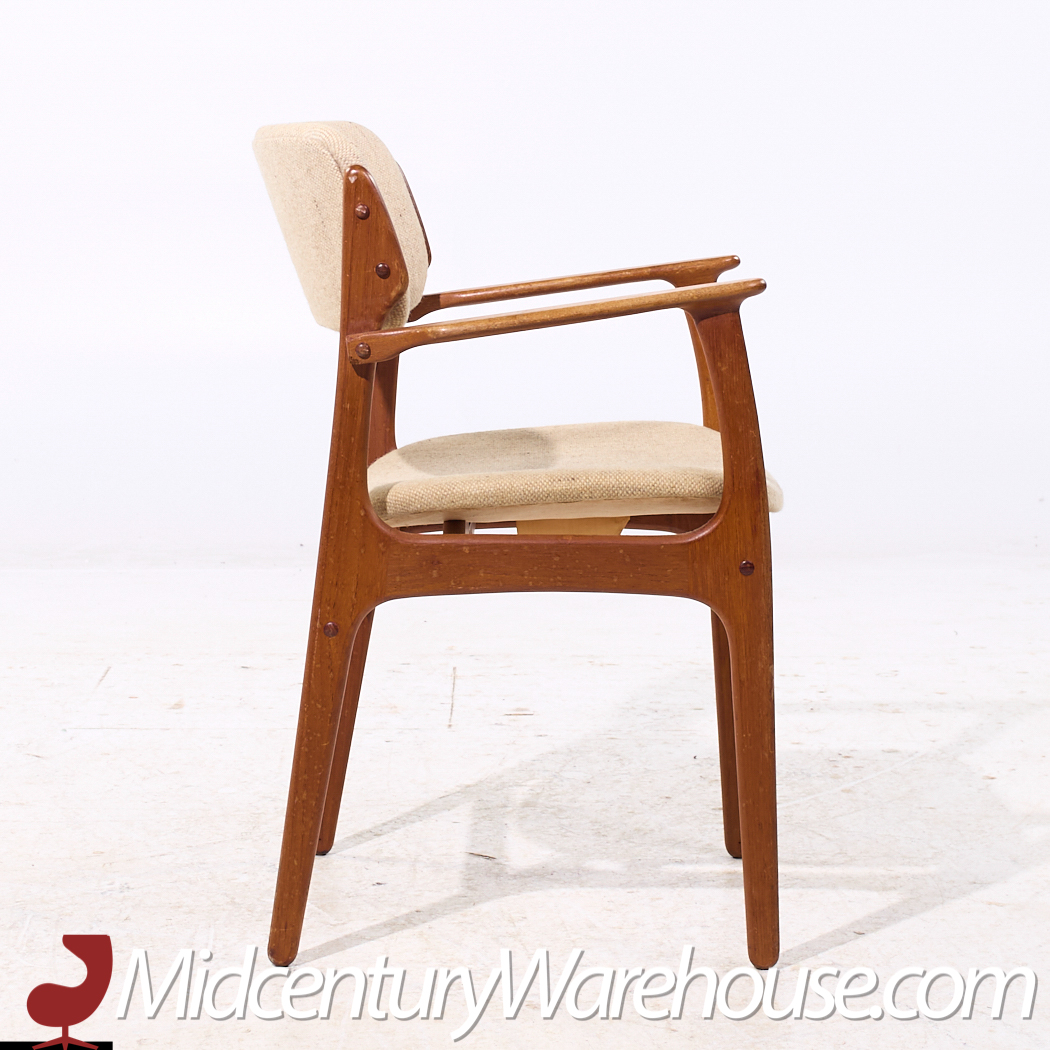 Erik Buch Mid Century Danish Teak Dining Chairs - Set of 6