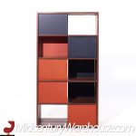 Evans Clark for Glenn of California Mid Century Walnut Room Divider Bookshelf