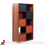Evans Clark for Glenn of California Mid Century Walnut Room Divider Bookshelf