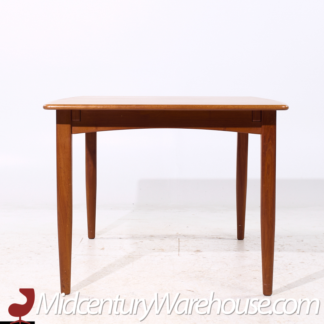 Falster Møbelfabrik Mid Century Teak Expanding Hidden Leaf Dining Table with 2 Leaves