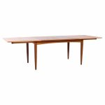 Falster Møbelfabrik Mid Century Teak Expanding Hidden Leaf Dining Table with 2 Leaves | Mid Century Modern Furniture - Mid Century Furniture Chicago Falster Møbelfabrik Mid Century Teak Expanding Hidden Leaf Dining Table with 2 Leaves