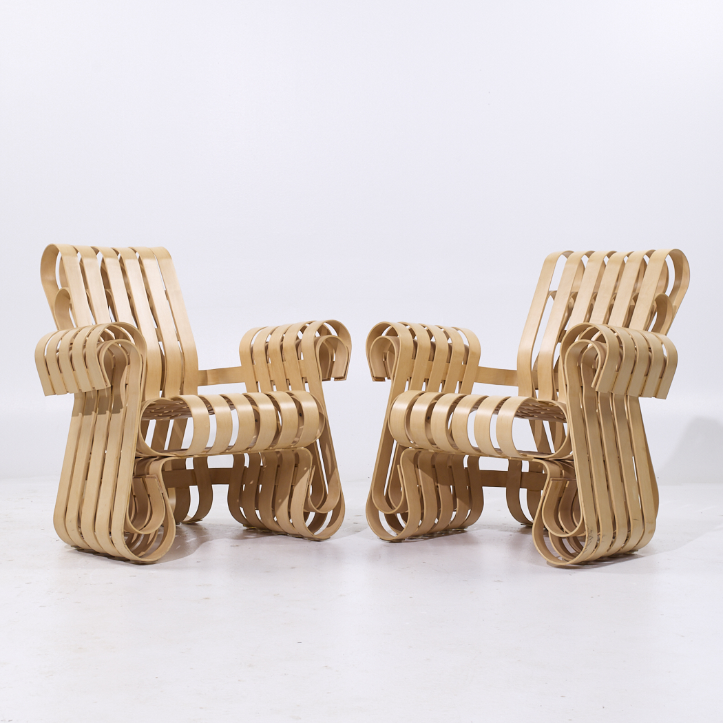 Frank Gehry for Knoll Mid Century Power Play Chairs - Pair