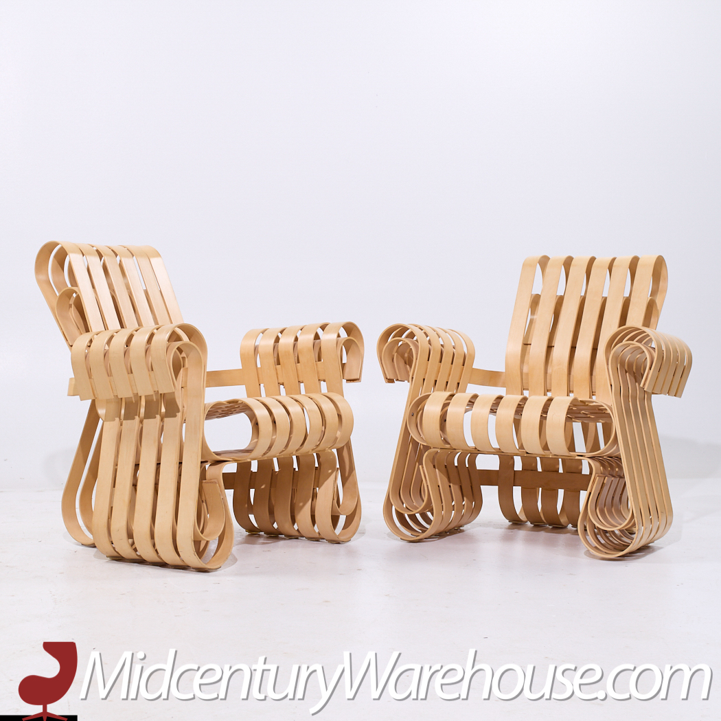 Frank Gehry for Knoll Mid Century Power Play Chairs - Pair