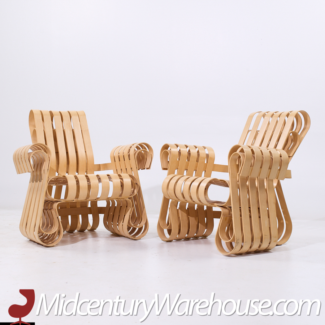 Frank Gehry for Knoll Mid Century Power Play Chairs - Pair