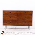George Nelson for Herman Miller Mid Century Rosewood Thin Edge 6 Drawer Dresser