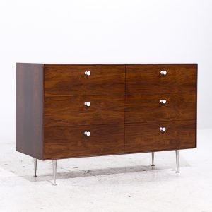 george nelson for herman miller mid century rosewood thin edge 6 drawer dresser