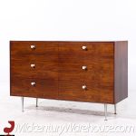 George Nelson for Herman Miller Mid Century Rosewood Thin Edge 6 Drawer Dresser