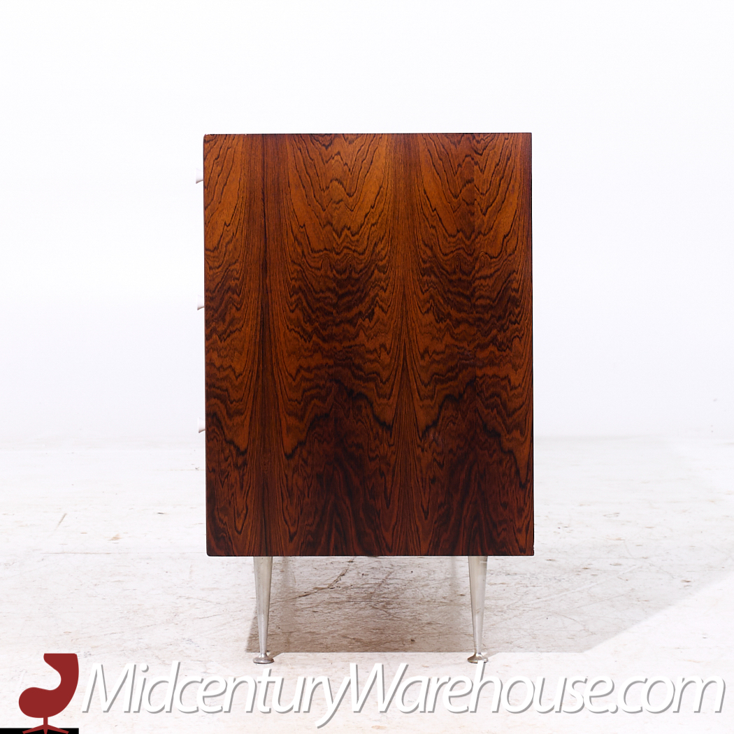 George Nelson for Herman Miller Mid Century Rosewood Thin Edge 6 Drawer Dresser