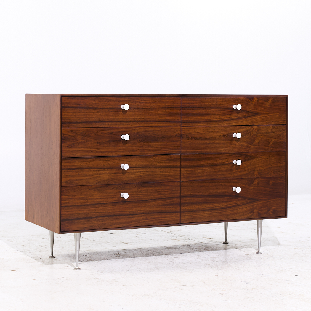 George Nelson for Herman Miller Mid Century Rosewood Thin Edge 8 Drawer Dresser