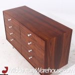 George Nelson for Herman Miller Mid Century Rosewood Thin Edge 8 Drawer Dresser