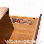 George Nelson for Herman Miller Mid Century Rosewood Thin Edge Nightstands - Pair