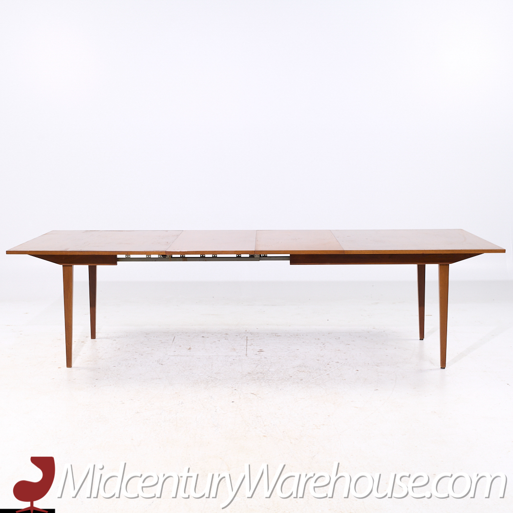 George Nelson for Herman Miller Mid Century Walnut Hidden Leaf Dining Table