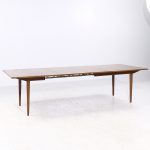George Nelson for Herman Miller Mid Century Walnut Hidden Leaf Dining Table