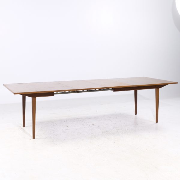 George Nelson for Herman Miller Mid Century Walnut Hidden Leaf Dining Table
