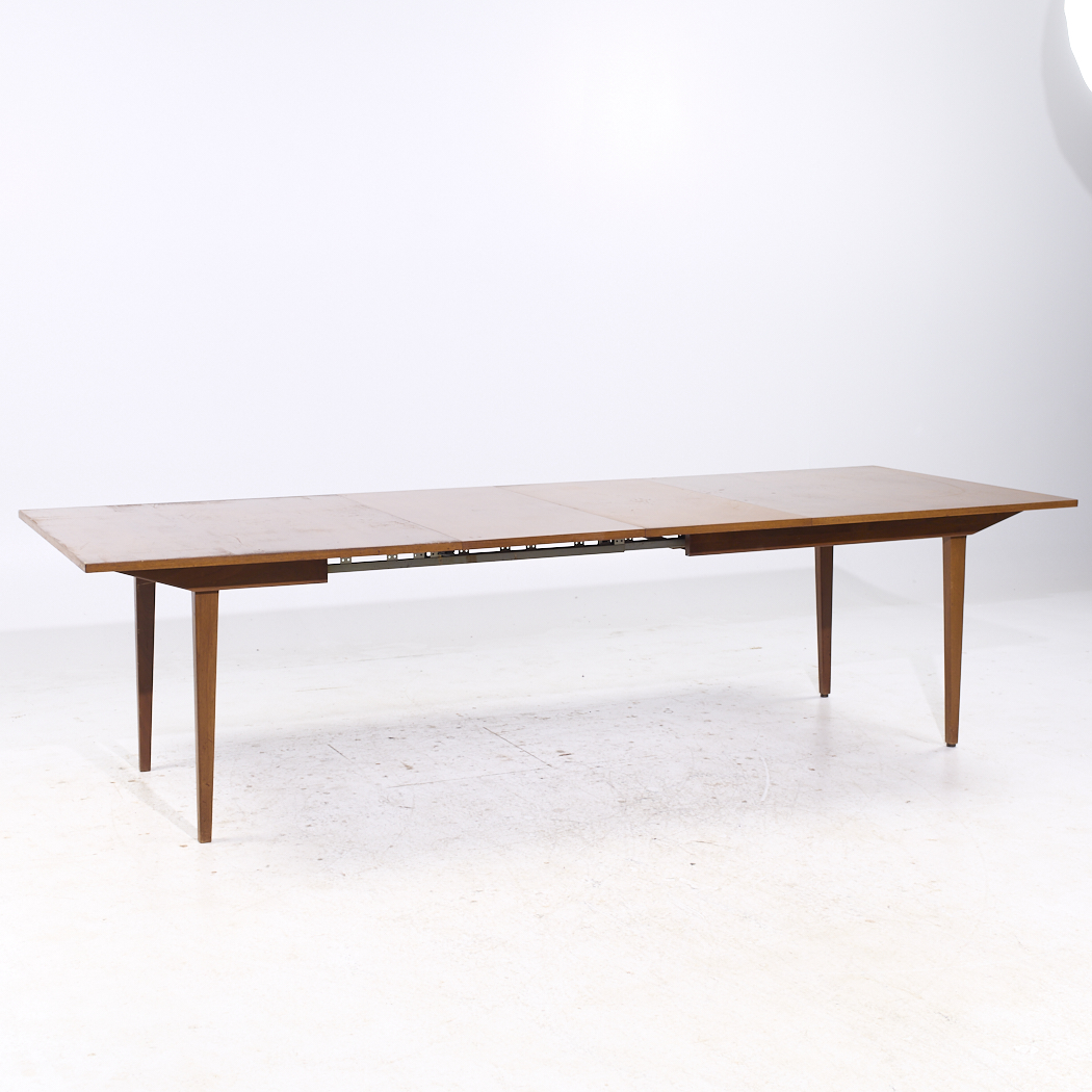 George Nelson for Herman Miller Mid Century Walnut Hidden Leaf Dining Table