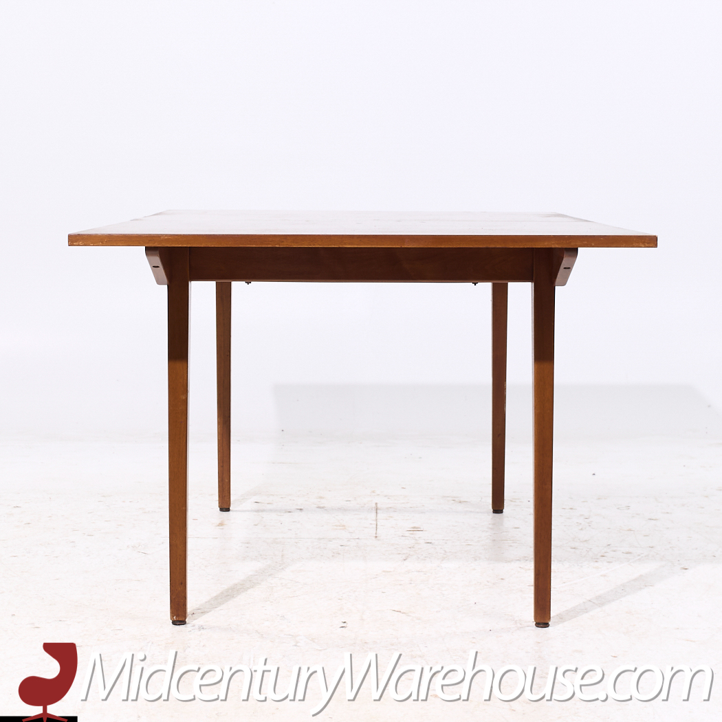 George Nelson for Herman Miller Mid Century Walnut Hidden Leaf Dining Table