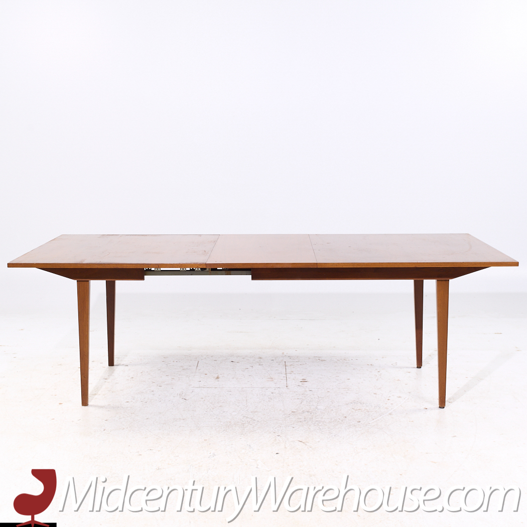 George Nelson for Herman Miller Mid Century Walnut Hidden Leaf Dining Table