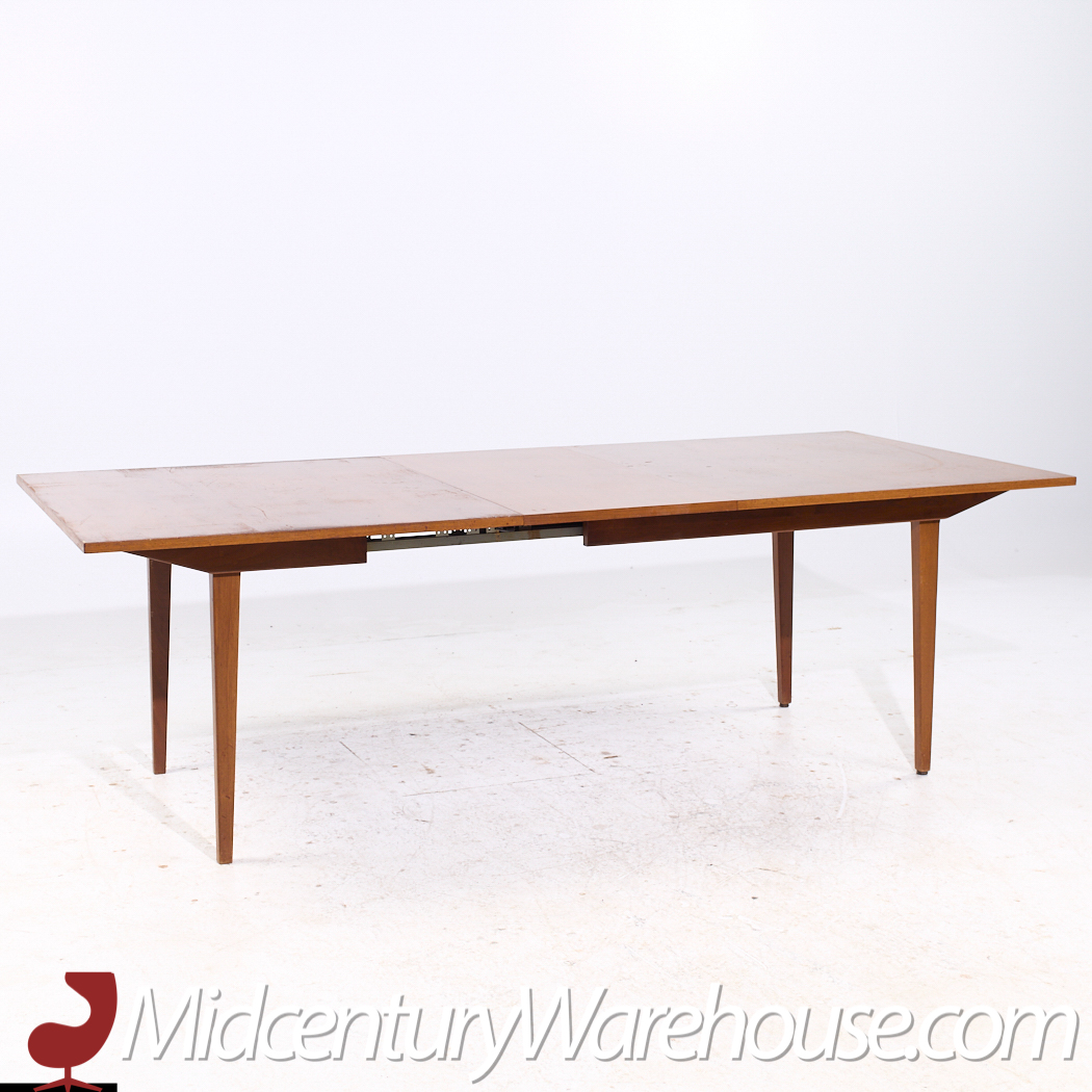 George Nelson for Herman Miller Mid Century Walnut Hidden Leaf Dining Table