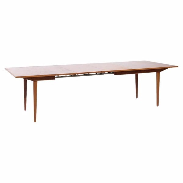 George Nelson for Herman Miller Mid Century Walnut Hidden Leaf Dining Table