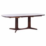 Gudme Mobelfabrik Mid Century Danish Rosewood Expanding Dining Table with 1 Leaf | Mid Century Modern Furniture - Mid Century Furniture Chicago Gudme Mobelfabrik Mid Century Danish Rosewood Expanding Dining Table with 1 Leaf